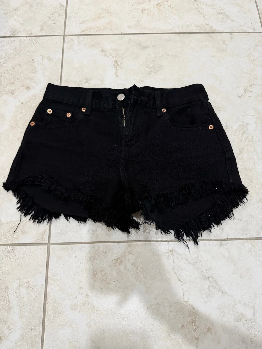Pistola Black Denim Shorts 23